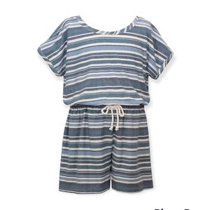 Little Girls Short Sleeve Knit Romper